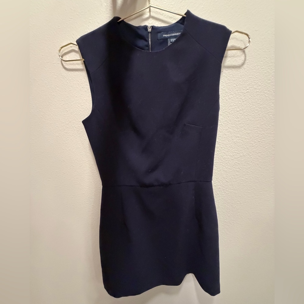 French Connection Sleeveless Mini Dress - Navy